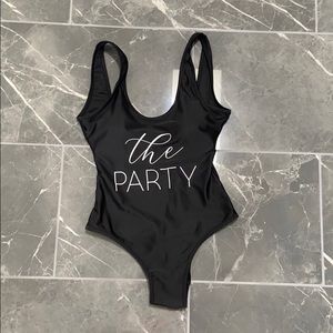 The party one piece bikini never worn